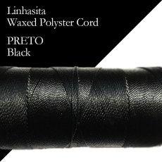 画像1: ワックスコード LINHASITA社製 ブラック/太さ1.0mm 長さ約160m/ ロウ引き紐 #PRETO (1)