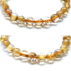 画像2: [一点もの] タイチンルチルキャッツアイブレスレット AAAランク 8mm 金針水晶 titinrutilbracelet ブラジル産 ゴールドルチル 天然石 パワーストーン ギフト プレゼント (2)