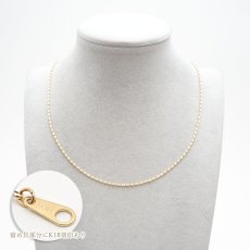 画像3: K18 ゴールド チェーン ネックレス 日本製 レディース k18 1.6mm幅 45cm スライド式 チェーンネックレス デザインチェーン プレゼント necklace 天然石 パワーストーン (3)