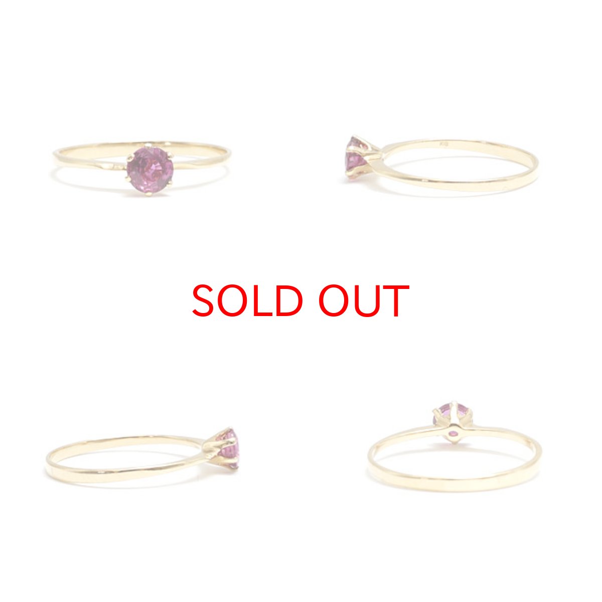 画像2: 【SALE 14%OFF】 1点もの ルビーリング  ルビー 0.38ct スリランカ産 ring リング 指輪 11号 K18 ゴールド 天然石  パワーストーン 【送料無料】 (2)