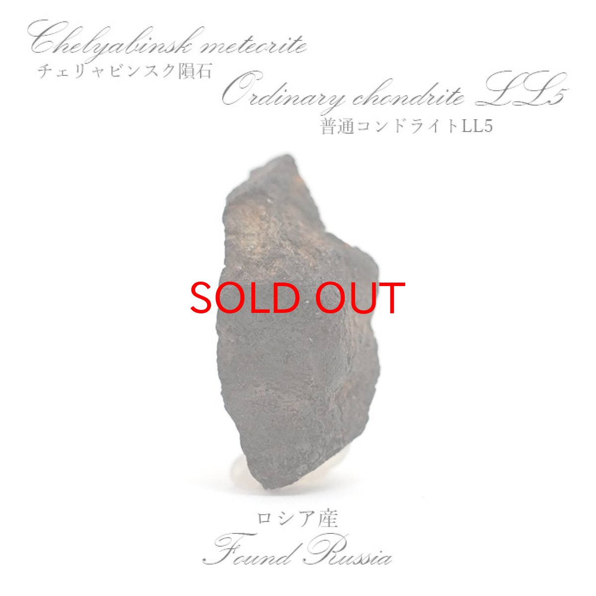 画像1: 【一点物】 チェリチャビンスク隕石 ロシア産 普通コンドライト LL5 Cherichabinsk meteorite Ordinary chondrite (1)