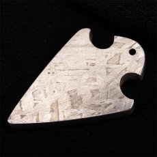 画像3: 【一点物】 アルタイ隕石 新疆隕石 矢じり 彫り物 プレート Altai (Xinjiang) meteorite Arrowhead Plate (3)