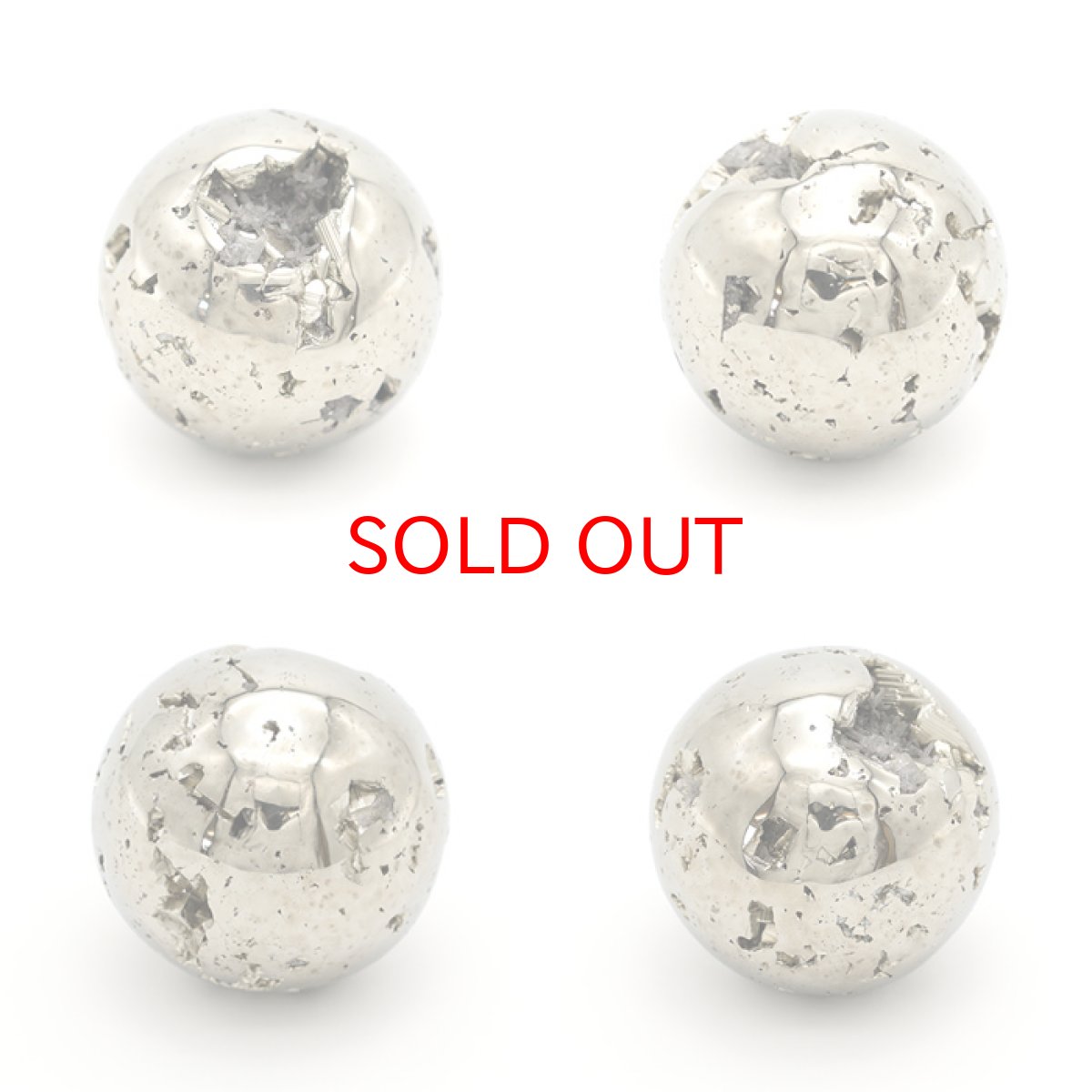 画像2: 【 一点もの 】パイライト pyrite Φ50 隕石 黄鉄鉱 丸玉 置物 (2)