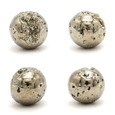 画像2: 【 一点もの 】パイライト pyrite Φ45 隕石 黄鉄鉱 丸玉 置物 (2)