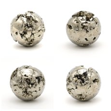 画像2: 【 一点もの 】パイライト pyrite Φ45 隕石 黄鉄鉱 丸玉 置物 (2)