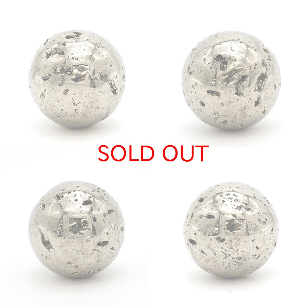 画像2: 【 一点もの 】パイライト pyrite Φ40 隕石 黄鉄鉱 丸玉 置物 (2)