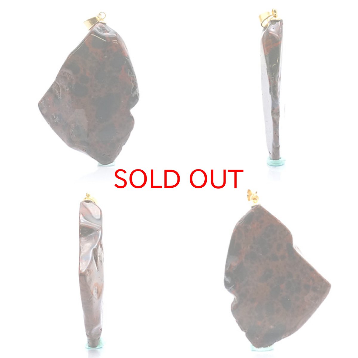 画像2: 【日本の石】 ヴァーミリオンオブシディアン 原石 ペンダントトップ 日本銘石 北海道 (2)