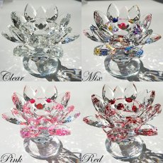 画像3: クリスタルグラス 蓮 器 カクテルグラス型  サンデーグラス型 アロマキャンドル  小物皿 さざれ皿 サンキャッチャー 浄化 皿 器 ガラス (3)