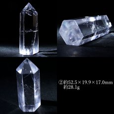 画像3: 水晶 ポイント 原石 ブラジル産 六角柱 【 一点もの 】クリスタル 天然透明 浄化 空間 リフレッシュ パワーチャージ クリスタルポイント 天然石 パワーストーン (3)