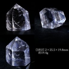 画像4: 水晶 ポイント 原石 ブラジル産 六角柱 【 一点もの 】クリスタル 天然透明 浄化 空間 リフレッシュ パワーチャージ クリスタルポイント 天然石 パワーストーン (4)