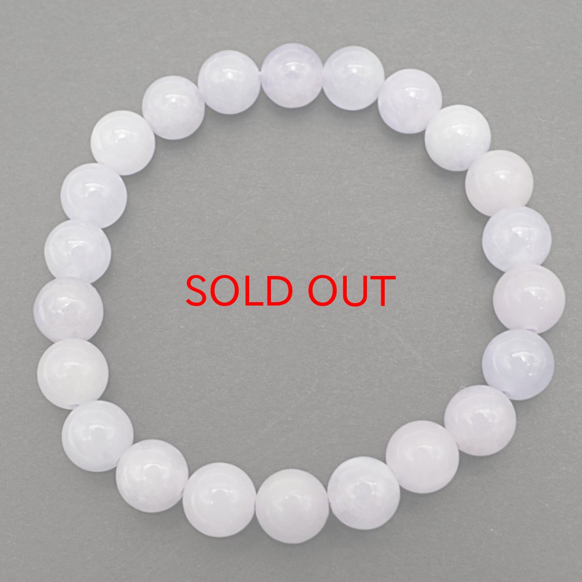 画像3: 【 5月誕生石 】ラベンダー 翡翠 ブレスレット 9mmミャンマー産  【 1点もの 】Jade ひすい ヒスイ 天然石 パワーストーン お守り【送料無料】 (3)