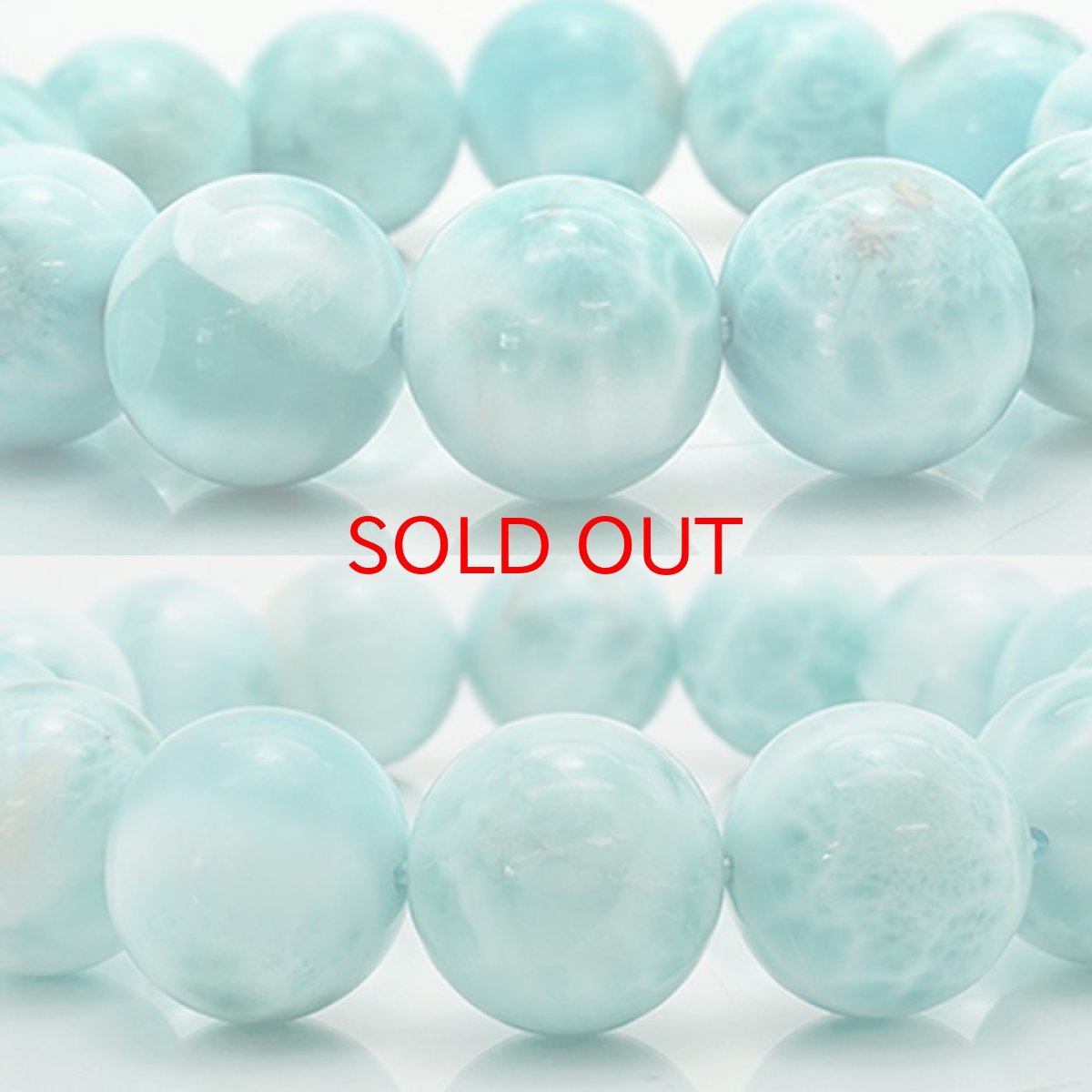 画像2: 【SALE 20%OFF】 【一点物】 ラリマー ブレスレット 16mm ドミニカ共和国産 Larimar ブルー・ペクトライト 天然石 パワーストーン (2)