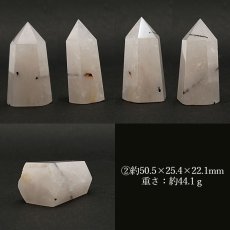 画像3: ブラックトルマリン インクォーツ ポイント 原石 六角柱 【 一点もの 】ブラックルチル Black Rutile Quartz ブラジル産 黒針水晶 浄化 空間 リフレッシュ パワーチャージ  天然石 パワーストーン (3)