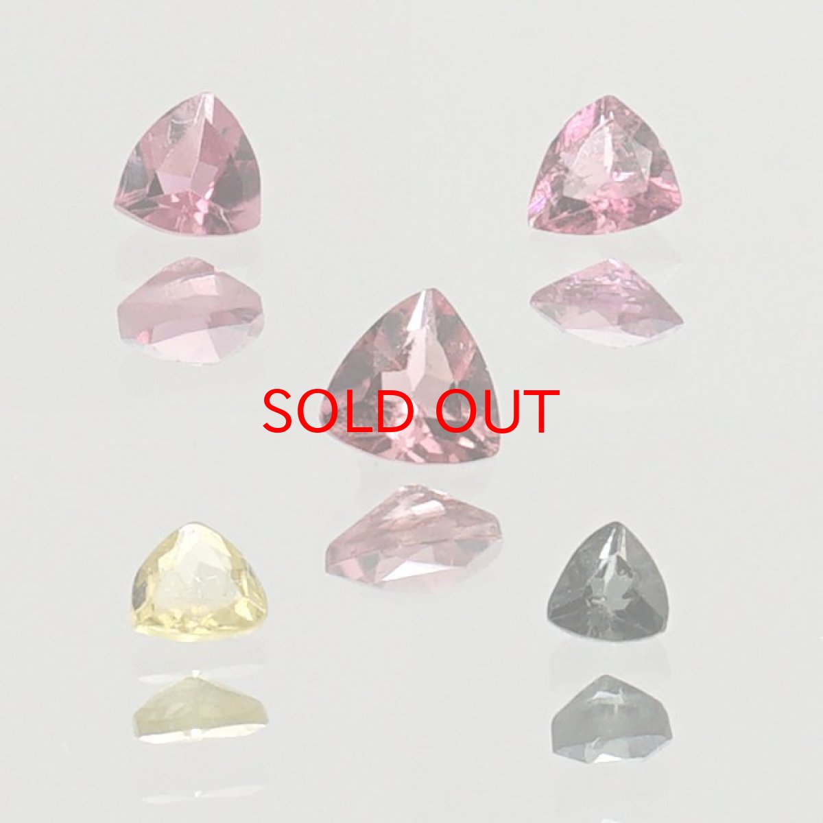 画像3: トルマリン マルチ ルース Box Tourmaline ルースセット ルースボックス 【 三角10色セット 】ブラジル産 天然石 パワーストーン (3)