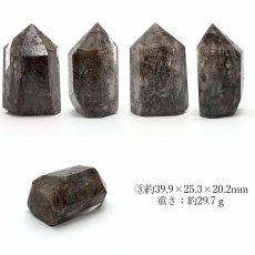 画像4: ガーデンクォーツ  ポイント 原石 六角柱 【 一点もの 】 Garden quartz 庭園水晶 水晶 ブラジル産 浄化 空間 リフレッシュ パワーチャージ  天然石 パワーストーン (4)