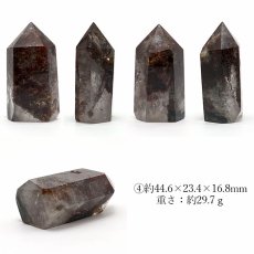 画像5: ガーデンクォーツ  ポイント 原石 六角柱 【 一点もの 】 Garden quartz 庭園水晶 水晶 ブラジル産 浄化 空間 リフレッシュ パワーチャージ  天然石 パワーストーン (5)