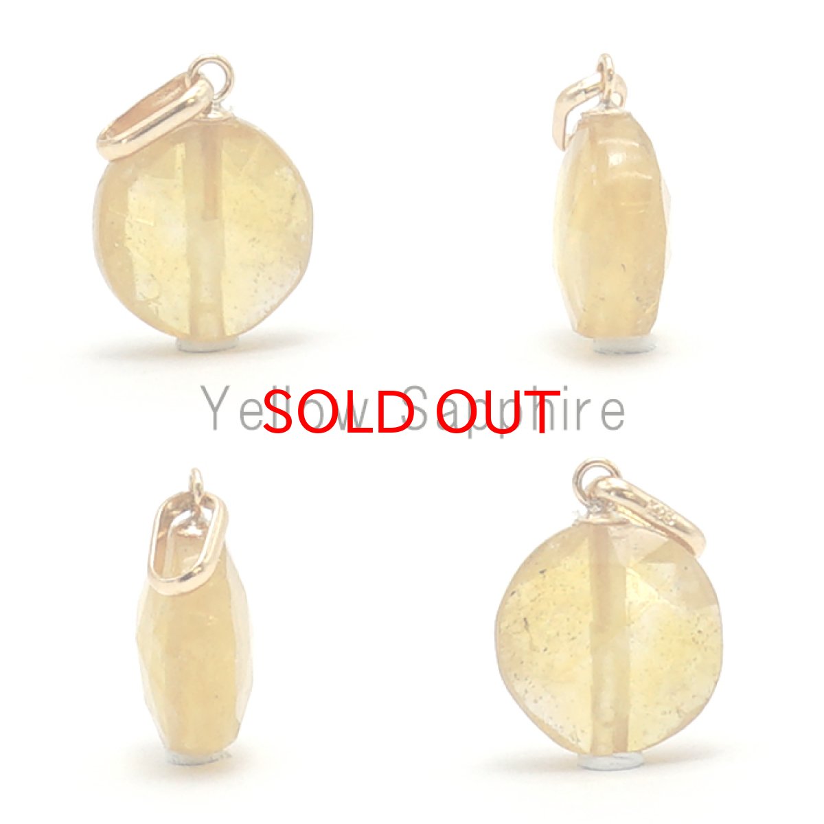 画像4: サファイア ペンダントトップ sapphire 天然石ジュエリー ペンダント K18 一粒 スリランカ産 日本製 イエロー ピンク ネックレス necklace 天然石 パワーストーン (4)