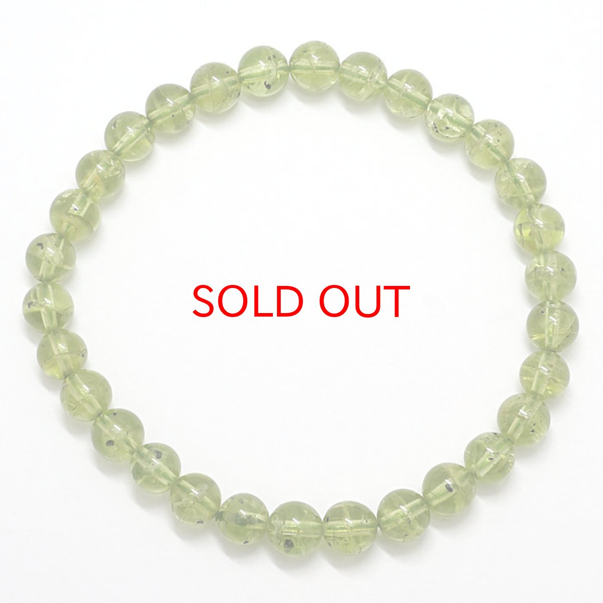 画像3: ペリドットブレスレット 6mm玉 ブレスレット ブレス パキスタン産 【 一点もの 】 ペリドット 希少 天然石ブレスレット パワーストーンブレスレットパワーストーン お守り 浄化 天然石 (3)