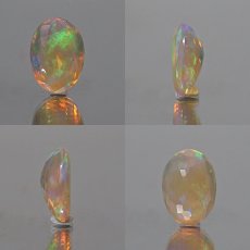 画像2: エチオピアオパール　オパール ルース 2.15ct エチオピア産 【 1点物 】遊色効果 10月誕生石 裸石 希少石 ハンドメイド材料 ペンダント ピアス イヤリング 指輪 オリジナルアクセサリー 宝石 jewelry  天然石 パワーストーン (2)