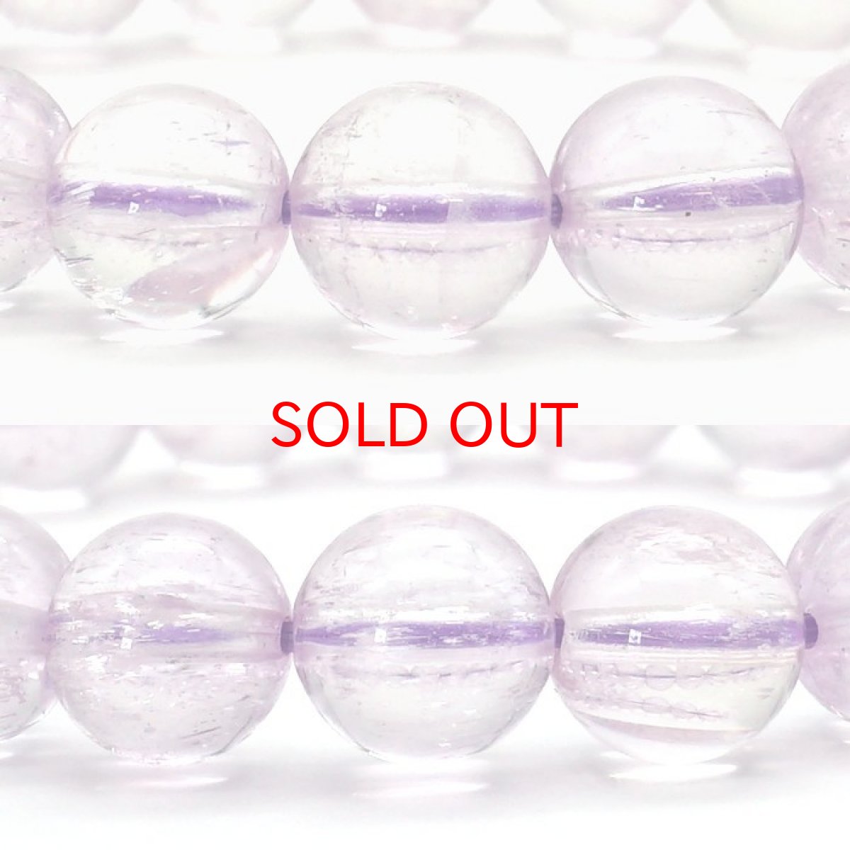 画像2: 【 一点もの 】クンツァイト ブレスレット 9mm ブレス スポデューメン Kunzite リシア輝石 ブラジル産 天然石 パワーストーン (2)