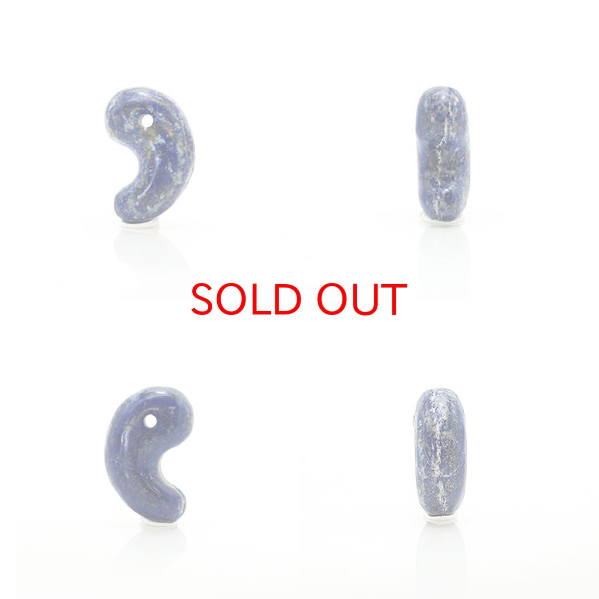 画像2: 【20%OFFセール】 【 1点物 】 ラピスラズリ 勾玉 約27mm アフガニスタン産 瑠璃 浄化 お守り 天然石 パワーストーン (2)