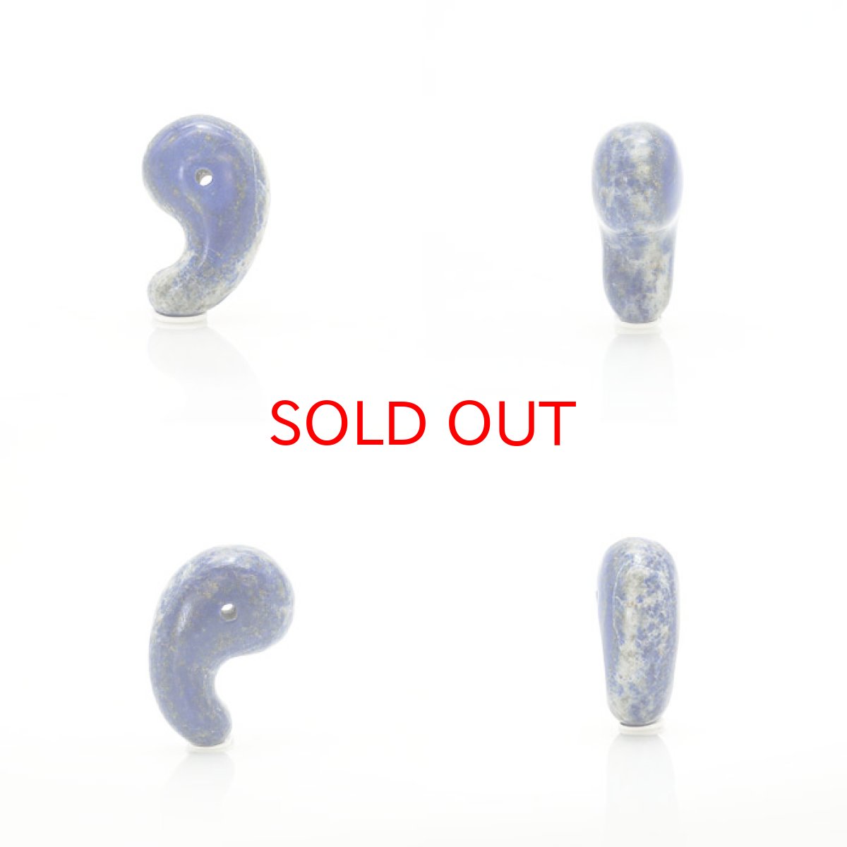 画像2: 【 1点物 】 ラピスラズリ 勾玉 約33mm アフガニスタン産 瑠璃 浄化 お守り 天然石 パワーストーン (2)