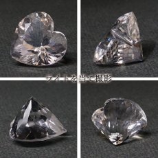 画像2: 【 国産天然石 】 水晶 ルース 長野県産 5.41ct 【 一点もの 】 ハート 国産水晶 クォーツ クリスタル 日本の石 日本産 国産 裸石 ハンドメイドアクセサリー お守り 天然石 パワーストーン (2)