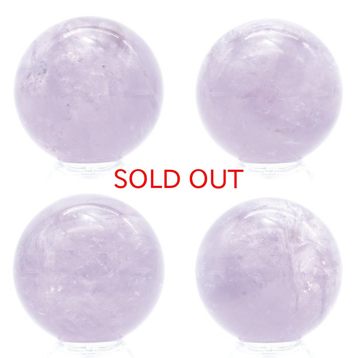 画像2: 【 一点もの 】 アメジスト 丸玉 50mm AAAランク ブラジル産 スフィア 浄化 インテリア オブジェ 天然石 パワーストーン (2)