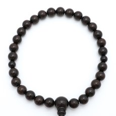 画像3: 黒檀×オニキス 10ｍｍ 日本製 念珠 数珠 仏具 パワーストーン パワーズウッド 天然石 天然木 (3)