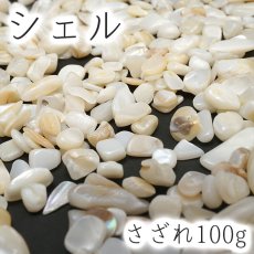 画像1: さざれ100g シェル 貝 天然石 パワーストーン (1)