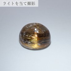 画像4: ルチルキャッツアイ ルース 2.70ct ブラジル産 【 一点物 】 Rutilel Catseye 裸石 針水晶 猫眼石 キャッツアイ効果 天然石 パワーストーン (4)