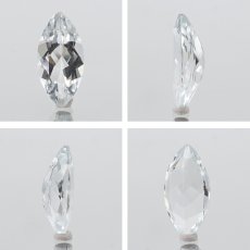 画像2: アクアマリン ルース 0.8ct ブラジル産 マーキーズカット 【 一点物 】 Aquamarine 裸石 緑柱石 藍柱石 藍玉 水色 お守り 浄化 天然石 パワーストーン (2)