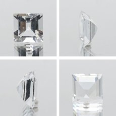 画像2: アクアマリン ルース 1.3ct ブラジル産 スクエアカット 【 一点物 】 Aquamarine 裸石 緑柱石 藍柱石 藍玉 水色 お守り 浄化 天然石 パワーストーン (2)