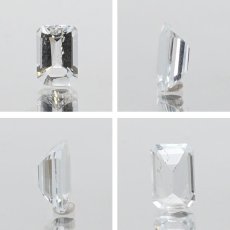 画像2: アクアマリン ルース 0.6ct ブラジル産 エメラルドカット 【 一点物 】 Aquamarine 裸石 緑柱石 藍柱石 藍玉 水色 お守り 浄化 天然石 パワーストーン (2)