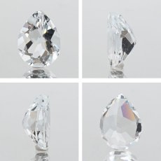 画像2: アクアマリン ルース 約1.5ct ブラジル産 ぺアシェイプカット Aquamarine 裸石 緑柱石 藍柱石 藍玉 水色 お守り 浄化 天然石 パワーストーン (2)