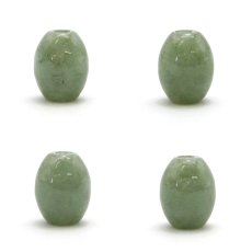画像2: 【 一粒売り 】 翡翠  ビーズ 彫り物 約9.5mm ミャンマー産 Jade Jadeite ひすい ヒスイ お守り 天然石 パワーストーン 日本製 (2)