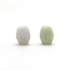 画像3: 【 一粒売り 】 翡翠  ビーズ 彫り物 約13mm ミャンマー産 Jade Jadeite ひすい ヒスイ お守り 天然石 パワーストーン 日本製 (3)