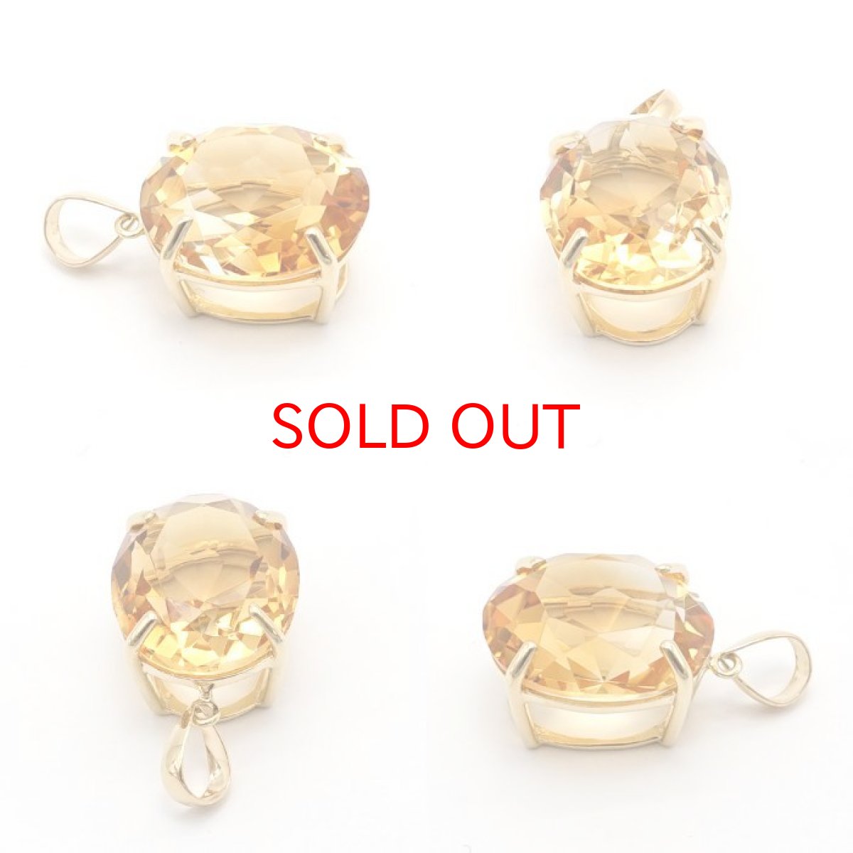 画像2: 天然石 ジュエリー ペンダント シトリン ブラジル産 K18 一粒 シンプルペンダント ゴールド ネックレス necklace パワーストーン 【送料無料】 (2)