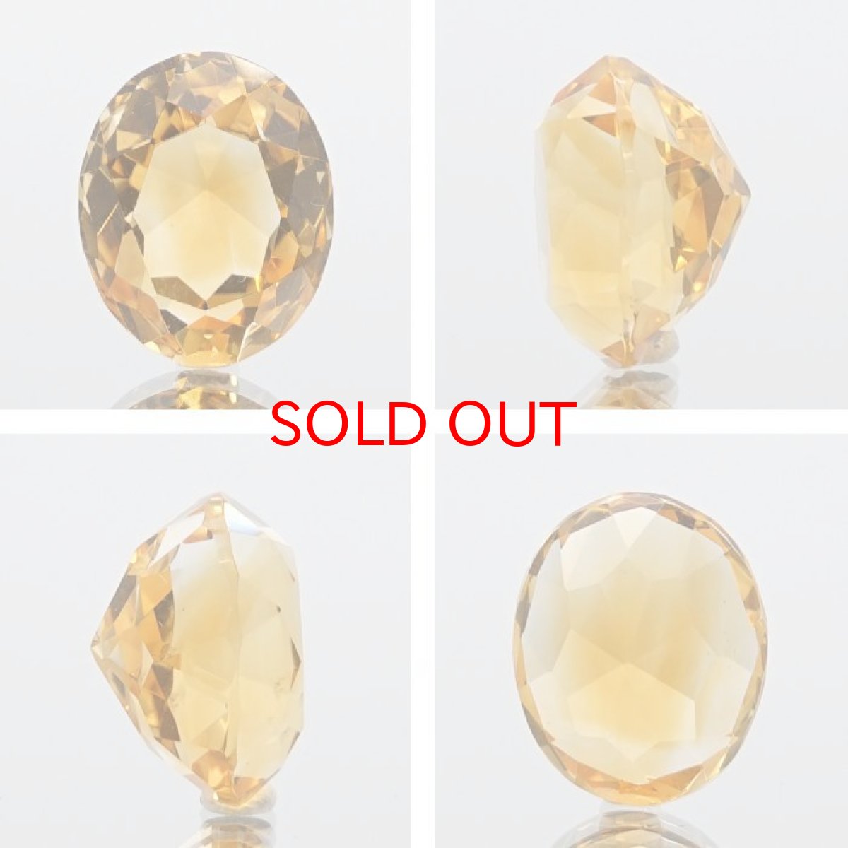 画像2: シトリン ルース 5.25ct ブラジル産【 一点物 】 Citrine 裸石 黄水晶 オーバルカット 11月誕生石 半透明 透明 お守り 浄化 天然石 パワーストーン (2)