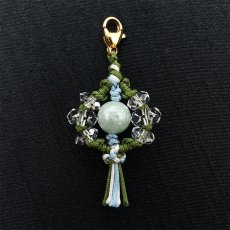 画像2: 【弊社オリジナルチャーム】 ヒスイきらめきチャーム Jade Jadeite ひすい 翡翠 お守り (2)