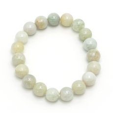 画像3: 【 一点物 】 翡翠 ブレスレット 10mm ミャンマー産 Jade Jadeite ひすい ヒスイ 5月誕生石 お守り 浄化 希少 天然石 パワーストーン (3)