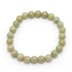 画像3: 【 一点物 】 翡翠 ブレスレット 8mm ミャンマー産 Jade Jadeite ひすい ヒスイ 5月誕生石 お守り 浄化 希少 天然石 パワーストーン (3)