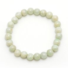 画像3: 【 一点物 】 翡翠 ブレスレット 8mm ミャンマー産 Jade Jadeite ひすい ヒスイ 5月誕生石 お守り 浄化 希少 天然石 パワーストーン (3)