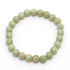 画像5: 【 一点物 】 翡翠 ブレスレット 8mm ミャンマー産 Jade Jadeite ひすい ヒスイ 5月誕生石 お守り 浄化 希少 天然石 パワーストーン (5)