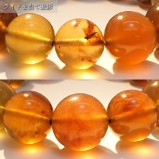 画像3: スマトラブルーアンバー ブレスレット インドネシア産 丸玉 16mm 【 一点もの 】amber アンバー スマトラ産 琥珀 植物の化石 天然石 パワーストーン (3)