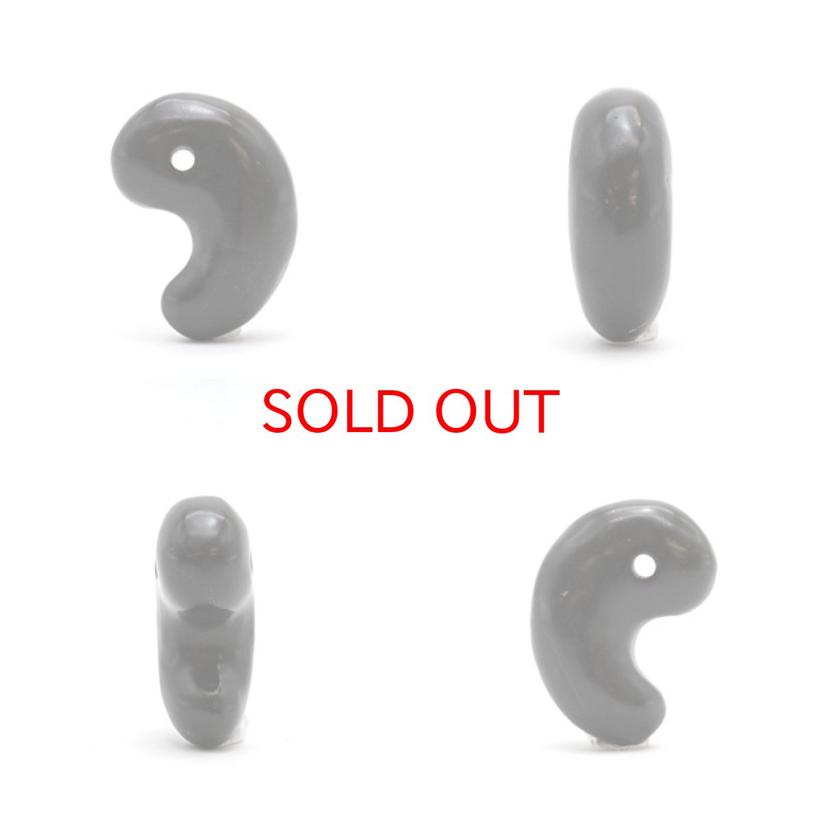 画像2: シュンガイト 勾玉 20mm ロシア産 日本製 自社製 健康の石 パワーストーン 天然石 (2)