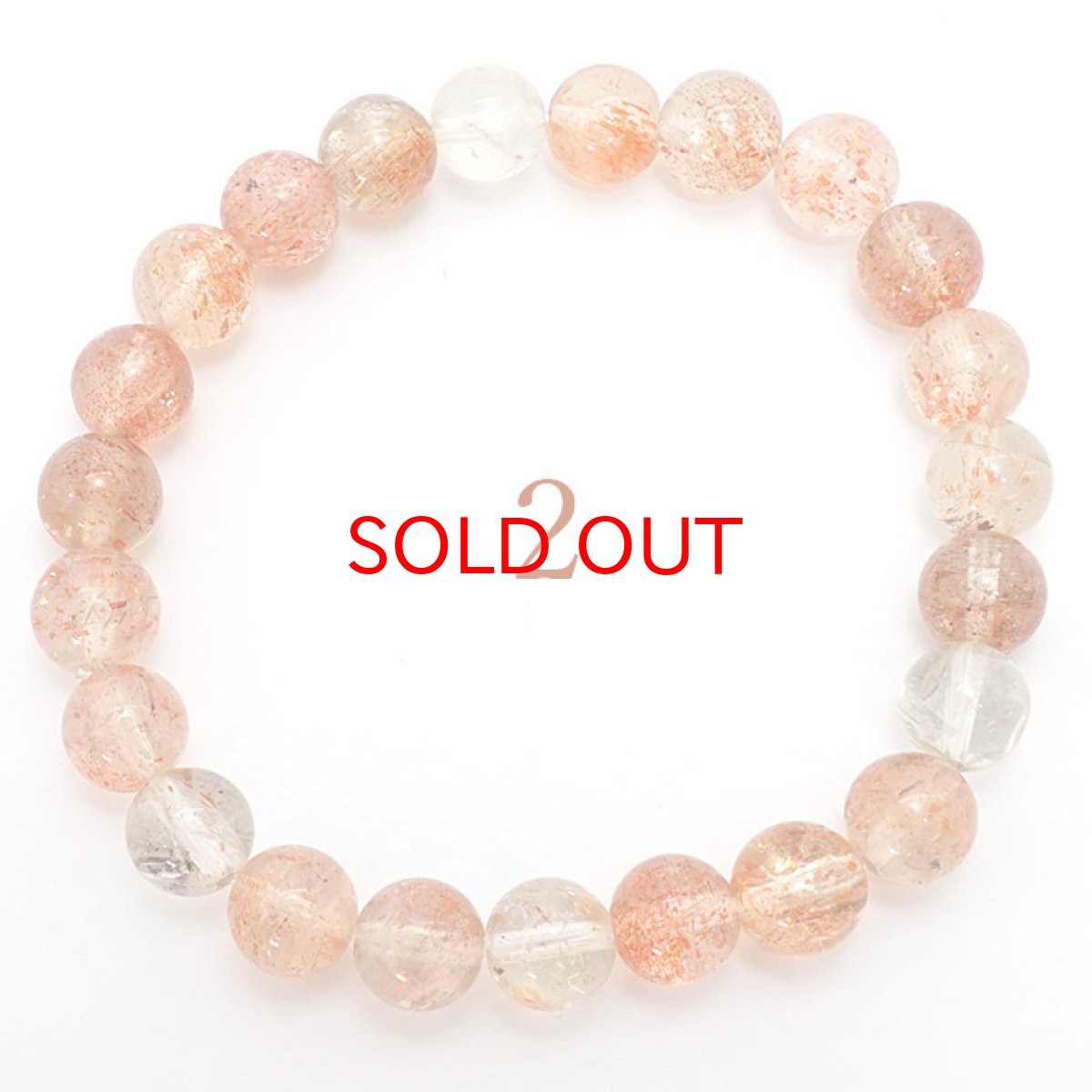 画像6: マルチサンストーン ブレスレット 8mm玉 インド産 【 一点もの 】 Sun Stone 日長石 キラキラ オレンジ色  お守り 浄化 天然石 パワーストーン 【送料無料】 (6)