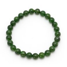 画像4: クロムダイオプサイト ブレスレット ロシア産 丸玉 6mm 6号 【 一点物 】 Chrome Diopside ダイオプサイト ロシアンエメラルド 希少石 お守り 天然石 パワーストーン (4)