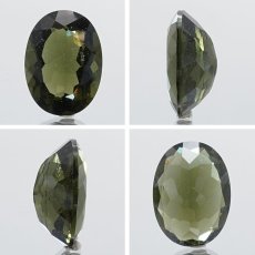 画像2: 【 一点物 】 モルダバイト ルース 7.45ct チェコ産 オーバルカット moldavite 天然ガラス 隕石 才能 能力 エネルギー モルダヴ石 超希少原石 天然石 パワーストーン (2)