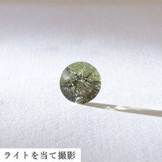 画像4: 【 一点物 】 モルダバイト ルース 1.1ct チェコ産 ダイヤカット moldavite 天然ガラス 隕石 才能 能力 エネルギー モルダヴ石 超希少原石 天然石 パワーストーン (4)